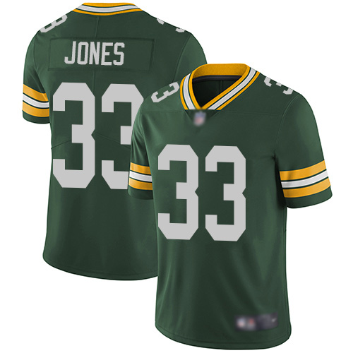 Green Bay Packers Limited Green Men 33 Jones Aaron Home Jersey Nike NFL Vapor Untouchable